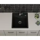Мойка для кухни врезная Bauedge BAU0005 51x46 см глубина чаши 51 см кварц цвет черный