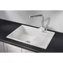 Мойка для кухни врезная Granula GR-6501 49.5x65 см глубина чаши 20 см кварц цвет белый