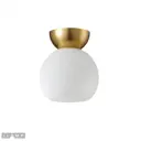 Светильник подвесной Ilamp Mono C6079-1-gd+wh 1 лампа 2.36 м² цвет белый, золотой