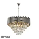 Светильник подвесной Ilamp Savage P9510-8-nic 8 ламп 12.57 м² цвет прозрачный, никель