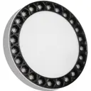 Люстра потолочная светодиодная Iledex Mercury 5552-36w-d217-3-4k-wh+bk 8.91 м² регулируемый белый свет цвет белый, черный