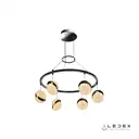 Люстра подвесная светодиодная Iledex Crystal ball C4474-6-cr 11.14 м² теплый белый (желтый) свет цвет хром, прозрачный