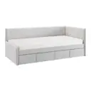 Кровать с ящиками Mebelson Твикс 212x78x101.5 см велюр цвет графит 171564.2173