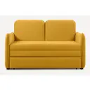 Раскладной диван Divan.ru Кейсес 135x87x78 см велюр цвет жёлтый
