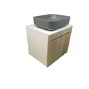 Тумба под раковину подвесная Sintesi STL.W7020_SIN-LVB-APP-409GM 60см с раковиной цвет белый