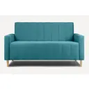 Раскладной диван Divan.ru Маре 142x79x90 см велюр цвет синий УТ-00011463