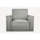 Мягкое кресло Divan.ru Эби Мини 110x87x108 см велюр цвет серый