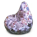 Кресло-мешок Mypuff 70x100x100 см цвет белый