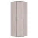 Шкаф Bts угловой 75.1x212x75 см ЛДСП цвет ясень белый