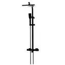 Душевая система KONSENSA Прато с термостатом цвет черный матовый