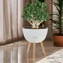 Кашпо Round silk Planta vita d 41 см 51 см 13 л abs-пластик белый