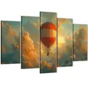 Картина модульная на стену ДоброДаров Шар в облаках 140x80 см MD0833
