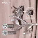 Подхваты крючки для штор Bogacho Терра 2 штуки цвет серебристый