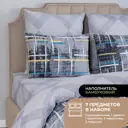 Комплект постельного белья Prime prive Bamboo сатин евро наволочки 50 x 70- 2 шт цвет бирюзовый