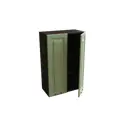 Навесной шкаф МС Ницца 2 дверцы 60x92x31.80 см фасад светло-зеленый МДФ каркас дуб ЛДСП Сурская Мебель