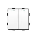 Выключатель проходной встраиваемый Tawoia 86-2G2W-WT 2 клавиши цвет белый 2 шт.