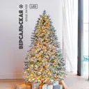 Ель новогодняя искусственная Max christmas Версальская заснеженная 240 см цвет белый
