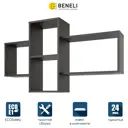 Полка Beneli 112.5x24 см ЛДСП цвет дуб феррара