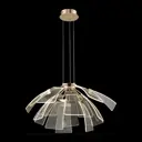 Люстра подвесная светодиодная Wertmark Halla We455.15.303 21 м² теплый белый (желтый) свет цвет золотой