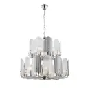Люстра подвесная Ilamp Dolce 15571-12 cr+mult 12 лампа 36 м² цвет хром