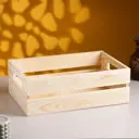 Ящик для белья Simaland 35x12x23 см дерево цвет бежевый