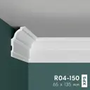 Плинтус потолочный из XPS Праймдекор R04-150 135x65x2000мм