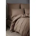 Простыня Sleep ix Юко 140x200 см сатин на резинке цвет коричневый