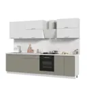Кухонный гарнитур Стендмебель Катрин КГ300-СВЦ 300x217x60 см ЛДСП цвет белый/циркон
