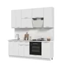 Кухонный гарнитур Стендмебель Катрин КГ220в-СВ 220x237x60 см ЛДСП цвет белый