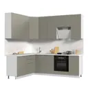 Кухонный гарнитур Стендмебель Катрин 240x237x60 см ЛДСП цвет белый/циркон
