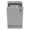 Встраиваемая посудомоечная машина Weissgauff BDW 4575 D Inverter AutoOpen Timer Floor 44.8 см 7 программ цвет серый/серебристый
