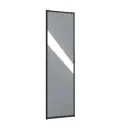 Дверь для шкафа-купе 225.5x90.4 см зеркало черный матовый