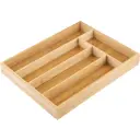 Лоток для столовых приборов Mallony 37x30x4.5 см бамбук цвет коричневый