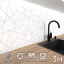 Стеновая панель глянцевая Фартукофф Теларана 300x60x0.15 см ПВХ цвет разноцветный