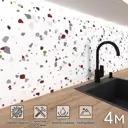 Стеновая панель глянцевая Фартукофф Терраццо 400x60x0.1 см ПВХ цвет разноцветный