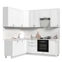 Кухонный гарнитур Стендмебель МоденаКГ180-220в-БДБ 220x237x60 см ЛДСП цвет белый