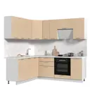Кухонный гарнитур Стендмебель КсенияКГ180-220БВГ 220x217x60 см ЛДСП цвет ванильный
