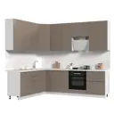 Кухонный гарнитур Стендмебель КсенияКГ200-260в-БКМ 260x237x60 см ЛДСП цвет капучино