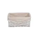 Корзина Natural house EW-31 M 32x17x17 см ткань цвет белый/светло-бежевый