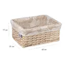 Корзина Natural house 31x17x17 см ткань цвет бежевый