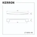 Ручка-скоба Kerron LT-9250-96 96мм хром