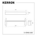 Ручка-скоба Kerron S-4060-160 OX 160мм алюминий