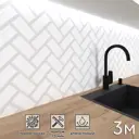 Стеновая панель Фартукофф Плитка шеврон 300x60x0.15 см ПВХ цвет разноцветный