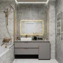 Зеркало со встроенной подсветкой One mirror 11070зст 70x110 см