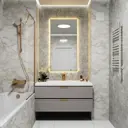 Зеркало со встроенной подсветкой One mirror 13070зст 70x130 см
