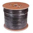 Кабель витая пара Rexant U/UTP Cat 5е PE 10PR 24AWG outdoor solid 305 м цвет черный