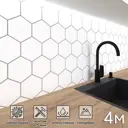 Стеновая панель глянцевая Фартукофф Ромбы 400x60x0.15 см ПВХ цвет разноцветный