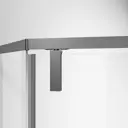 Душевой уголок Vincea Slim-N VSP-4SN100CLGM пятиугольный 100x100см антрацит профиль эффект стекла прозрачный