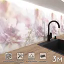 Стеновая панель матовая Фартукофф Розовые герберы 300x60x0.15 см ПВХ цвет разноцветный