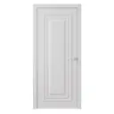 Дверь межкомнатная глухая Диана 1 90x200 см эмаль цвет белый с замком и петлями